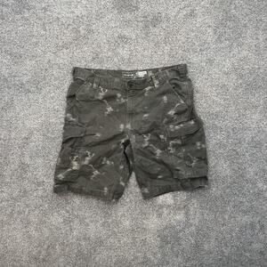 Carhartt Rugged Flex Canvas Cargo Shorts Mens 38 Green Camo Relaxed Fit Pockets